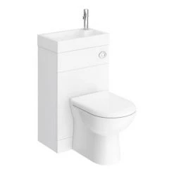 Alaska Combined Two-In-One Wash Basin & Toilet (500mm wide x 300mm) 10 Alaska Combined Two-In-One Wash Basin & Toilet (500mm wide x 300mm) -Cloakroom Suites Shop ALCOMBWC d4 460