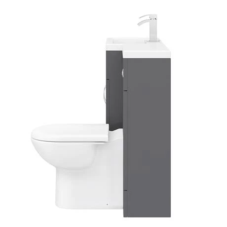 Apollo2 1100mm Gloss Grey Combination Furniture Pack (Excludes Pan + Cistern) 8 Apollo2 1100mm Gloss Grey Combination Furniture Pack (Excludes Pan + Cistern) - Image 6