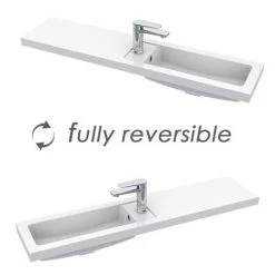 Apollo2 1100 Gloss Grey Slimline Combination Furniture Pack (excl. Pan + Cistern) w. Matt Black Handles -Cloakroom Suites Shop APS1100GMB d2 460