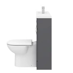 Apollo2 1100mm Gloss Grey Slimline Combination Furniture Pack (Excludes Pan + Cistern) 13 Apollo2 1100mm Gloss Grey Slimline Combination Furniture Pack (Excludes Pan + Cistern) -Cloakroom Suites Shop APS1100G D5 460