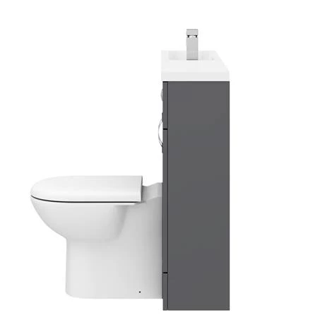 Apollo2 1100mm Gloss Grey Slimline Combination Furniture Pack (Excludes Pan + Cistern) 8 Apollo2 1100mm Gloss Grey Slimline Combination Furniture Pack (Excludes Pan + Cistern) - Image 6