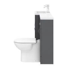 Apollo2 1500mm Gloss Grey Combination Furniture Pack (Excludes Pan + Cistern) 13 Apollo2 1500mm Gloss Grey Combination Furniture Pack (Excludes Pan + Cistern) -Cloakroom Suites Shop APS1500G D5 460