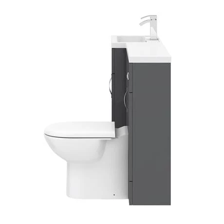 Apollo2 1500mm Gloss Grey Combination Furniture Pack (Excludes Pan + Cistern) 8 Apollo2 1500mm Gloss Grey Combination Furniture Pack (Excludes Pan + Cistern) - Image 6