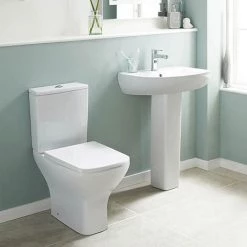 Cloakroom Suites Shop 10 Nuie Ava 4-Piece Short Projection Bathroom Suite