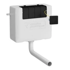 Arezzo 1100 Matt Blue Semi-Recessed Square Combination Vanity Unit (Matt Black Flush & Handles) -Cloakroom Suites Shop AZ11BMBSH d6 460