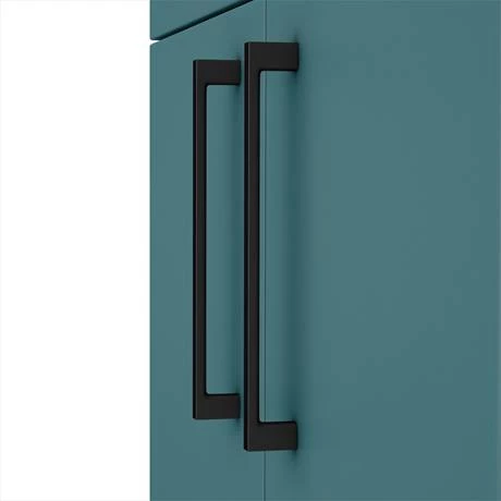 Arezzo 1100 Matt Green Slimline Combination Vanity Unit (Matt Black Flush & Handles) 4 Arezzo 1100 Matt Green Slimline Combination Vanity Unit (Matt Black Flush & Handles) - Image 2