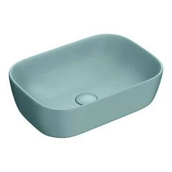 Arezzo 600 Grey Floor Standing Unit with Green Rectangular Counter Top Basin + Toilet Pack 13 Arezzo 600 Grey Floor Standing Unit with Green Rectangular Counter Top Basin + Toilet Pack -Cloakroom Suites Shop AZ6GGNCTP2 n detail1 460