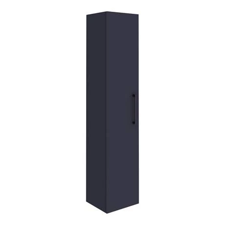 Arezzo Blue Floor Standing Vanity Unit, Tall Cabinet + Toilet Pack with Black Handles 7 Arezzo Blue Floor Standing Vanity Unit, Tall Cabinet + Toilet Pack with Black Handles - Image 5