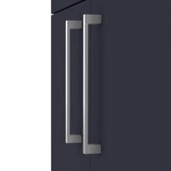 Arezzo Blue Floor Standing Vanity Unit, Tall Cabinet + Toilet Pack with Chrome Handles 11 Arezzo Blue Floor Standing Vanity Unit, Tall Cabinet + Toilet Pack with Chrome Handles -Cloakroom Suites Shop AZBCHFSP1 d3 460