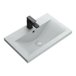 Arezzo 600 Matt Grey Wall Hung Vanity Unit with Matt Grey Basin + Square Toilet 9 Arezzo 600 Matt Grey Wall Hung Vanity Unit with Matt Grey Basin + Square Toilet -Cloakroom Suites Shop AZG6SQGY d2 460