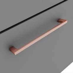 Arezzo Grey Wall Hung Sink Vanity Unit + Toilet Package with Rose Gold Handle 11 Arezzo Grey Wall Hung Sink Vanity Unit + Toilet Package with Rose Gold Handle -Cloakroom Suites Shop AZGRGWHP1 d3 460