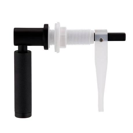 Arezzo Wall Hung Countertop Basin Unit with Toilet - Pink with Industrial Style Black Handle 8 Arezzo Wall Hung Countertop Basin Unit with Toilet - Pink with Industrial Style Black Handle - Image 6