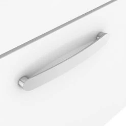 Brooklyn Bathroom Suite - Gloss White with Chrome Handle - 500mm Wall Hung Vanity & Toilet 11 Brooklyn Bathroom Suite - Gloss White with Chrome Handle - 500mm Wall Hung Vanity & Toilet -Cloakroom Suites Shop B5WHGWCC d3 460