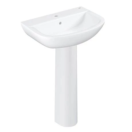 Grohe Bau 4-Piece Bathroom Suite (Basin + Rimless Close Coupled Toilet) 4 Grohe Bau 4-Piece Bathroom Suite (Basin + Rimless Close Coupled Toilet) - Image 2