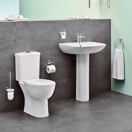 Grohe Bau 4-Piece Bathroom Suite (Basin + Rimless Close Coupled Toilet) 6 Grohe Bau 4-Piece Bathroom Suite (Basin + Rimless Close Coupled Toilet) - Image 4