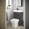 Brooklyn 500mm Gloss Grey 2-In-1 Combined Wash Basin & Toilet 1 Brooklyn 500mm Gloss Grey 2-In-1 Combined Wash Basin & Toilet -Cloakroom Suites Shop BCOMGG p