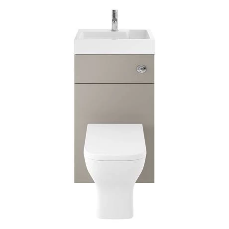 Brooklyn 500mm Stone Grey 2-In-1 Combined Wash Basin & Toilet 6 Brooklyn 500mm Stone Grey 2-In-1 Combined Wash Basin & Toilet - Image 4