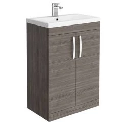 Brooklyn Grey Avola Bathroom Suite with L-Shaped Bath 13 Brooklyn Grey Avola Bathroom Suite with L-Shaped Bath -Cloakroom Suites Shop BGABSL d3 460