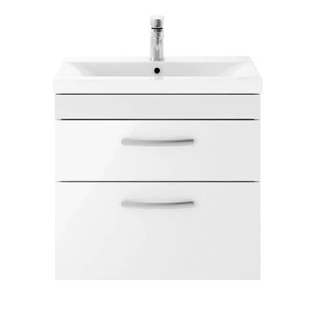 Brooklyn Gloss White Cloakroom Suite (Wall Hung Vanity + Toilet) 5 Brooklyn Gloss White Cloakroom Suite (Wall Hung Vanity + Toilet) - Image 3