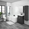 Brooklyn Black L Shaped Bath Suite (with Vanity + Tall Cabinet) 1 Brooklyn Black L Shaped Bath Suite (with Vanity + Tall Cabinet) -Cloakroom Suites Shop BHBVT prod