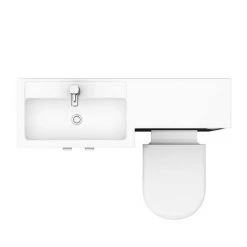 Brooklyn Black 1100mm Combination Furniture Pack -Cloakroom Suites Shop BK1100BLK D5 460