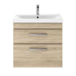 Brooklyn Natural Oak Cloakroom Suite (Wall Hung Vanity + Toilet) 10 Brooklyn Natural Oak Cloakroom Suite (Wall Hung Vanity + Toilet) -Cloakroom Suites Shop BNO5C d2 460