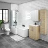 Brooklyn Natural Oak L Shaped Bath Suite (with Vanity + Tall Cabinet) 1 Brooklyn Natural Oak L Shaped Bath Suite (with Vanity + Tall Cabinet) -Cloakroom Suites Shop BNVT np