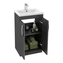 Brooklyn Black Bathroom Suite -Cloakroom Suites Shop BRBLKBS d2 460