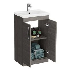 Brooklyn Grey Avola Bathroom Suite -Cloakroom Suites Shop BRGABS d3 460