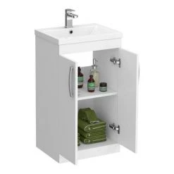 Brooklyn White Gloss Small Bathroom Suite -Cloakroom Suites Shop BRWHT detail1 460