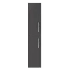 Brooklyn Gloss Grey Bathroom Suite with Tall Cabinet 13 Brooklyn Gloss Grey Bathroom Suite with Tall Cabinet -Cloakroom Suites Shop BTCGRY d5 460