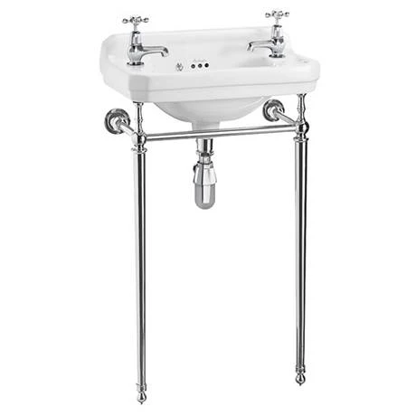 Burlington Cloakroom Slimline Toilet + Edwardian Basin inc. Wash Stand 4 Burlington Cloakroom Slimline Toilet + Edwardian Basin inc. Wash Stand - Image 2