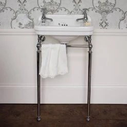 Burlington Cloakroom Slimline Toilet + Edwardian Basin inc. Wash Stand 8 Burlington Cloakroom Slimline Toilet + Edwardian Basin inc. Wash Stand -Cloakroom Suites Shop BUR CLK SET d2 460