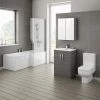 Brooklyn Grey Avola Bathroom Suite with L-Shaped Bath 1 Brooklyn Grey Avola Bathroom Suite with L-Shaped Bath -Cloakroom Suites Shop Brooklyn Grey Avola Bathroom Suite with L Shaped Bath p