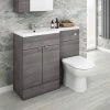 Brooklyn Grey Avola 1100mm Combination Furniture Pack 2 Brooklyn Grey Avola 1100mm Combination Furniture Pack -Cloakroom Suites Shop Brooklyn Grey Avola Combination Furniture Pack 1100mm Wide p