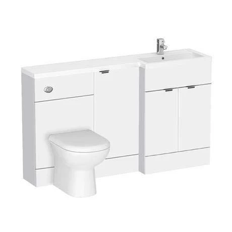 Brooklyn White Gloss 1500mm Wide Combination Furniture Pack 4 Brooklyn White Gloss 1500mm Wide Combination Furniture Pack - Image 2