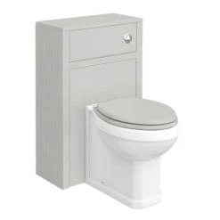 Chatsworth Traditional Grey Sink Vanity Unit + Toilet Package -Cloakroom Suites Shop C560WCGRY d3 460