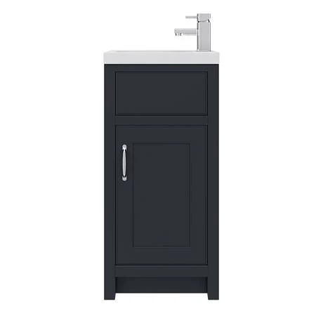 Chatsworth Traditional Cloakroom Vanity Unit Suite - Graphite 8 Chatsworth Traditional Cloakroom Vanity Unit Suite - Graphite - Image 6