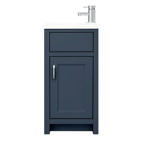 Chatsworth Traditional Cloakroom Vanity Unit Suite - Blue 8 Chatsworth Traditional Cloakroom Vanity Unit Suite - Blue - Image 6