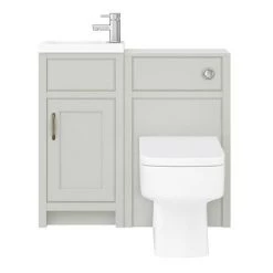 Chatsworth Traditional Cloakroom Vanity Unit Suite - Grey 11 Chatsworth Traditional Cloakroom Vanity Unit Suite - Grey -Cloakroom Suites Shop C900GRY n d1 460