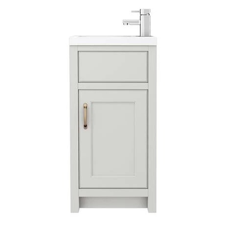 Chatsworth Traditional Cloakroom Vanity Unit Suite - Grey 8 Chatsworth Traditional Cloakroom Vanity Unit Suite - Grey - Image 6