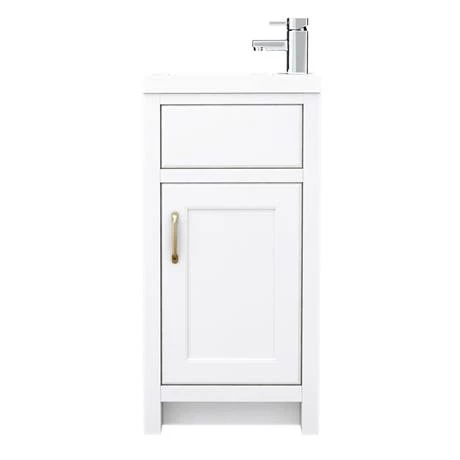 Chatsworth Traditional Cloakroom Vanity Unit Suite - White 8 Chatsworth Traditional Cloakroom Vanity Unit Suite - White - Image 6