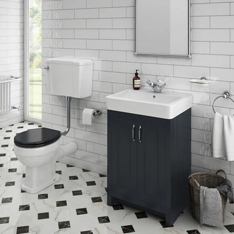 Chatsworth Graphite 4-Piece Low Level Bathroom Suite 3 Chatsworth Graphite 4-Piece Low Level Bathroom Suite