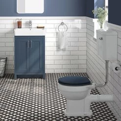 Chatsworth Blue 4-Piece Low Level Bathroom Suite