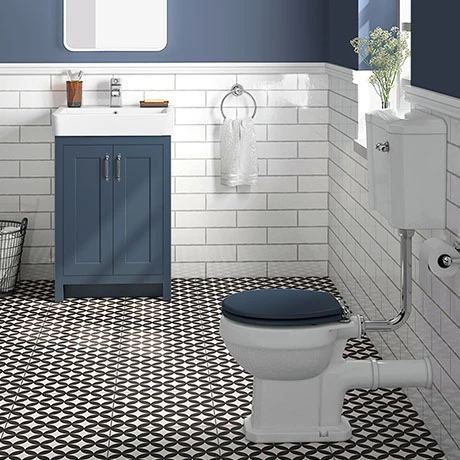 Chatsworth Blue 4-Piece Low Level Bathroom Suite 3 Chatsworth Blue 4-Piece Low Level Bathroom Suite