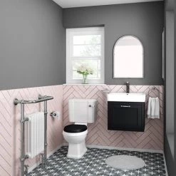 Chatsworth Graphite Cloakroom Suite (Wall Hung Vanity Unit + Close Coupled Toilet) 13 Chatsworth Graphite Cloakroom Suite (Wall Hung Vanity Unit + Close Coupled Toilet) -Cloakroom Suites Shop CBWHS d6 460