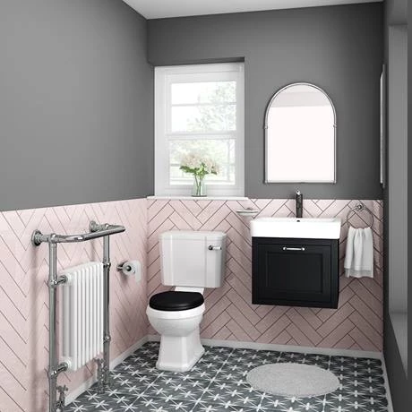 Chatsworth Graphite Cloakroom Suite (Wall Hung Vanity Unit + Close Coupled Toilet) 8 Chatsworth Graphite Cloakroom Suite (Wall Hung Vanity Unit + Close Coupled Toilet) - Image 6