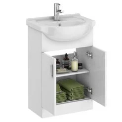 Cove Vanity Unit Cloakroom Suite + Basin Mixer Tap (W1050 x D300mm) -Cloakroom Suites Shop CCS TAP nw d7 460