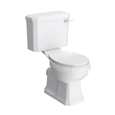Carlton Traditional Cloakroom Suite - Close Couple Toilet & Wall Hung Basin 4 Carlton Traditional Cloakroom Suite - Close Couple Toilet & Wall Hung Basin - Image 2