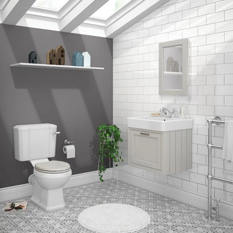 Chatsworth Grey Cloakroom Suite (Wall Hung Vanity Unit + Close Coupled Toilet) 3 Chatsworth Grey Cloakroom Suite (Wall Hung Vanity Unit + Close Coupled Toilet)